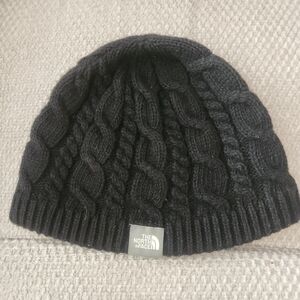 The North Face Black Cable Knit Beanie
